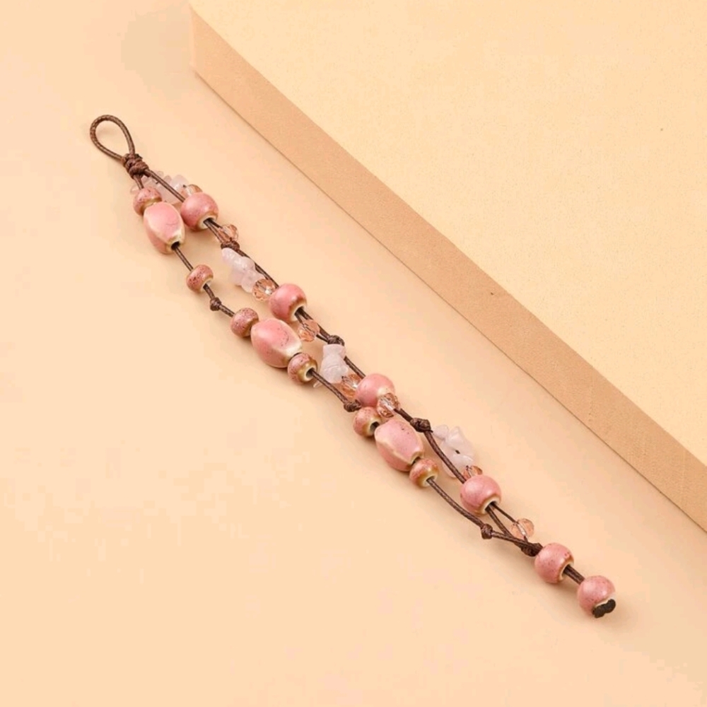 🍉5 for $25* Beaded Loop Bracelet - Picture 2 of 3
